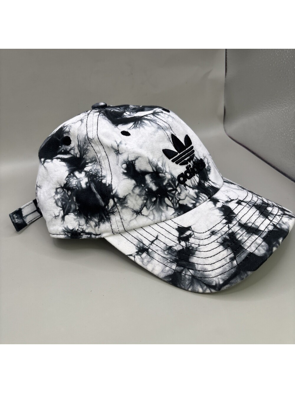 Adidas Black and White Tie-Dye Baseball Cap